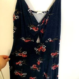 Dark blue flower dress